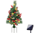 Solar Christmas Tree Garden Stake Lights Outdoor Christmas Tree Lighted Yard Decorations