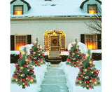 Solar Christmas Tree Garden Stake Lights Outdoor Christmas Tree Lighted Yard Decorations