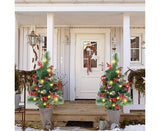 Solar Christmas Tree Garden Stake Lights Outdoor Christmas Tree Lighted Yard Decorations