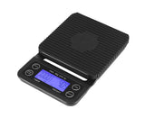 3KG/0.1g Digital Kitchen Food Scale Drip Coffee Weighing with Timer (Bluish Violet Backlight)