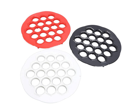 3pcs Russian Dumpling Maker Multifunctional 19 Holes Food Grade Easy Cleaning Ravioli Maker Mould for Kitchen Supplies