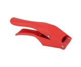 Garlic Press Multipurpose 2 in 1 Efficient Easy To Squeeze Ergonomic Handle Garlic Mincer Tool for Kitchen Red