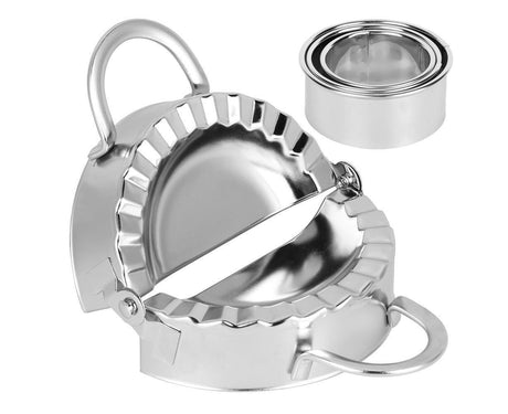 Household 304 Stainless Steel Manual Dumpling Dough Presser Maker Molds Kit Kitchen Utensils