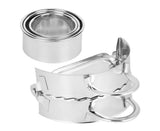 Household 304 Stainless Steel Manual Dumpling Dough Presser Maker Molds Kit Kitchen Utensils
