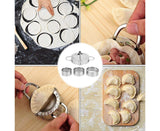 Household 304 Stainless Steel Manual Dumpling Dough Presser Maker Molds Kit Kitchen Utensils