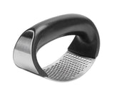 Stainless Steel Garlic Press Mincer Crusher with Cleaning Brush and Garlic Peeler Kitchen Tool