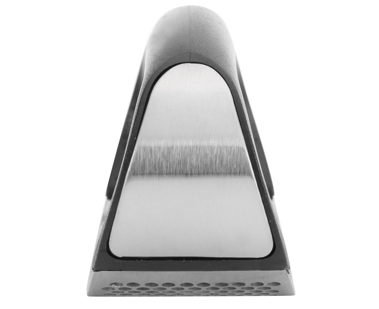 Stainless Steel Garlic Press Mincer Crusher with Cleaning Brush and Garlic Peeler Kitchen Tool