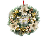 Christmas Wreath Door Wreath Outdoor Winter Wreaths for Front Door Outside Holiday Wreaths Indoors Office Door with Lights Large Wreath Welcome Wreaths