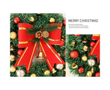 Christmas Wreath, Artificial Winter Christmas Red Wreath, Front Door Christmas Wreath for Indoor Outdoor Home Office Wall Wedding - B - 40cm