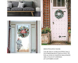 Christmas Wreaths for Front Door Xmas Art Decorations Thanksgiving Day Indoor Outdoor Home Decorative Wreath Red Flowers Pine Cones Fruits - 35CM