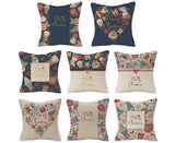 Merry Christmas Throw Pillow Covers 18x18 Inch, Xmas Trees Decorative Cushion Cases for Home Decoration - White