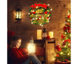 Merry Christmas Wreath 12 Inch Christmas Decorations Front Door Wreath Ornament Wall Artificial Pine Garland for Christmas Party Decor - 30CM