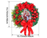 40cm Christmas Wreath for Nativity Scene, Christmas Decorations, Artificial Christmas Wreath