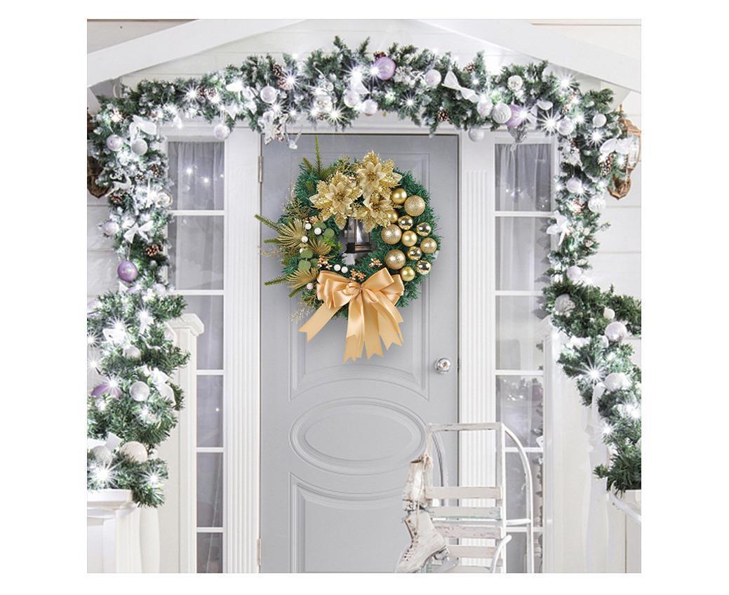 40cm Nativity Scene Christmas Wreath, Christmas Decorations, Artificial Christmas Wreath