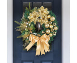 40cm Nativity Scene Christmas Wreath, Christmas Decorations, Artificial Christmas Wreath