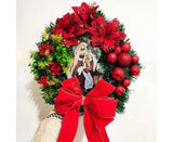 Nativity Christmas Wreath, 40cm Artificial Christmas Garlands, Christmas Decorations