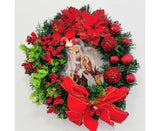 Nativity Christmas Wreath, 40cm Artificial Christmas Garlands, Christmas Decorations
