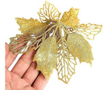 16 Pcs Christmas Tree Decoration, Christmas Glitter Christmas Tree Ornament Christmas Decoration Glitter