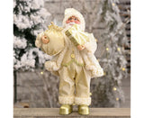 Christmas Santa Claus Plush Figurine Standing Santa Claus Stuffed Dolls Doll Ornaments Cute Christmas Party Decoration Christmas Decoration Ornament