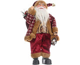 Christmas Santa Claus Plush Figurine Standing Santa Claus Stuffed Dolls Doll Ornaments Cute Christmas Party Decoration Christmas Decoration Ornament
