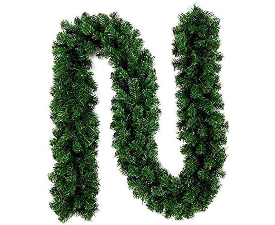 Christmas Wreath Decoration 8.9 Ft Christmas Wreath Artificial Tree Wreath, Suitable for Outdoor and Indoor Non-light Green