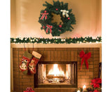 Christmas Wreath Decoration 8.9 Ft Christmas Wreath Artificial Tree Wreath, Suitable for Outdoor and Indoor Non-light Green