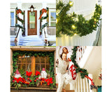 Christmas Wreath Decoration 8.9 Ft Christmas Wreath Artificial Tree Wreath, Suitable for Outdoor and Indoor Non-light Green