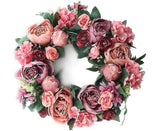Christmas Wreath Thanksgiving Wreath Deep Red