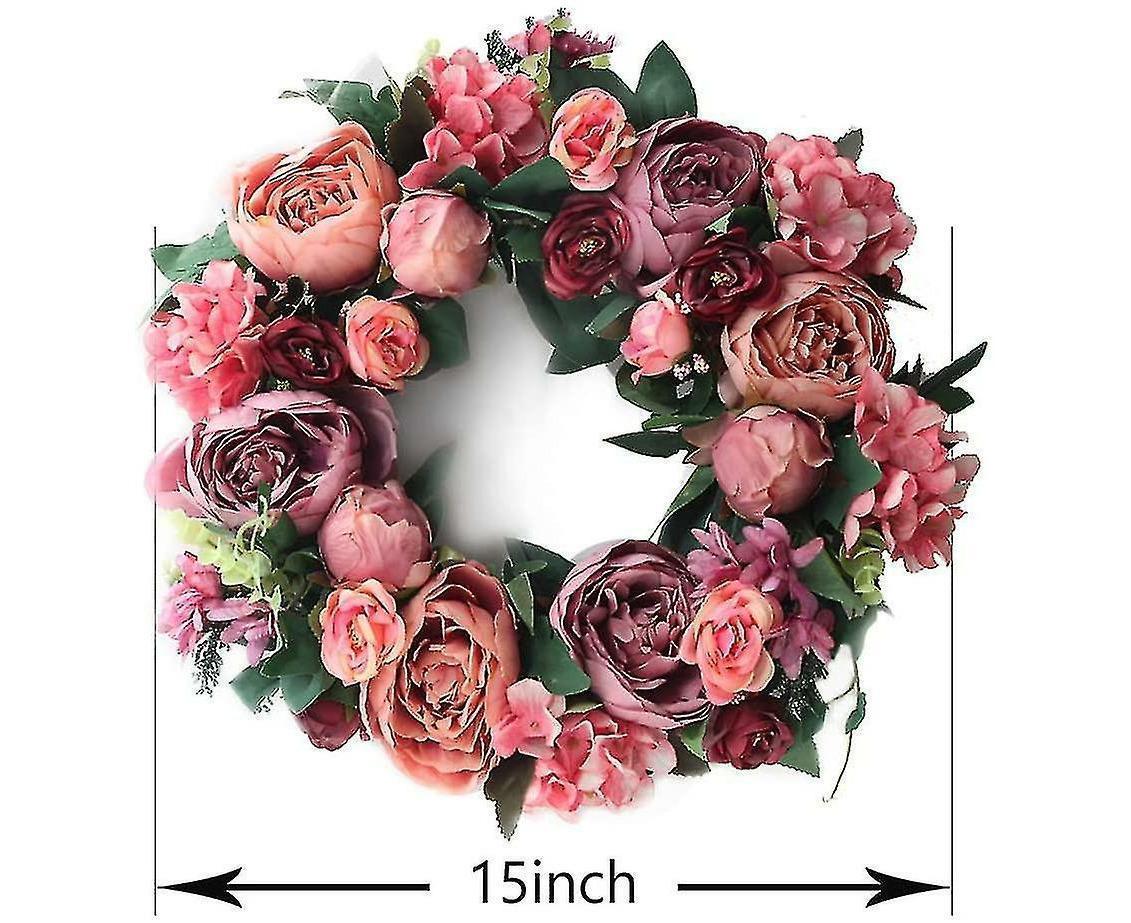 Christmas Wreath Thanksgiving Wreath Deep Red
