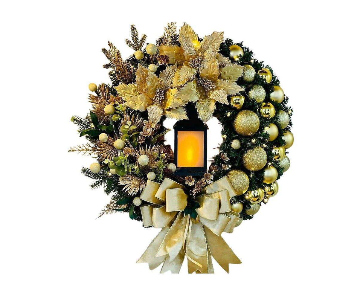 Christmas Wreath Vintage Easy Christmas Wreath for Home 40cm