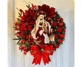 Christmas Wreath Vintage Easy Christmas Wreath for Home 40cm
