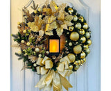 Christmas Wreath Vintage Easy Christmas Wreath for Home 40cm