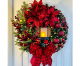 Christmas Wreath Vintage Easy Christmas Wreath for Home 40cm