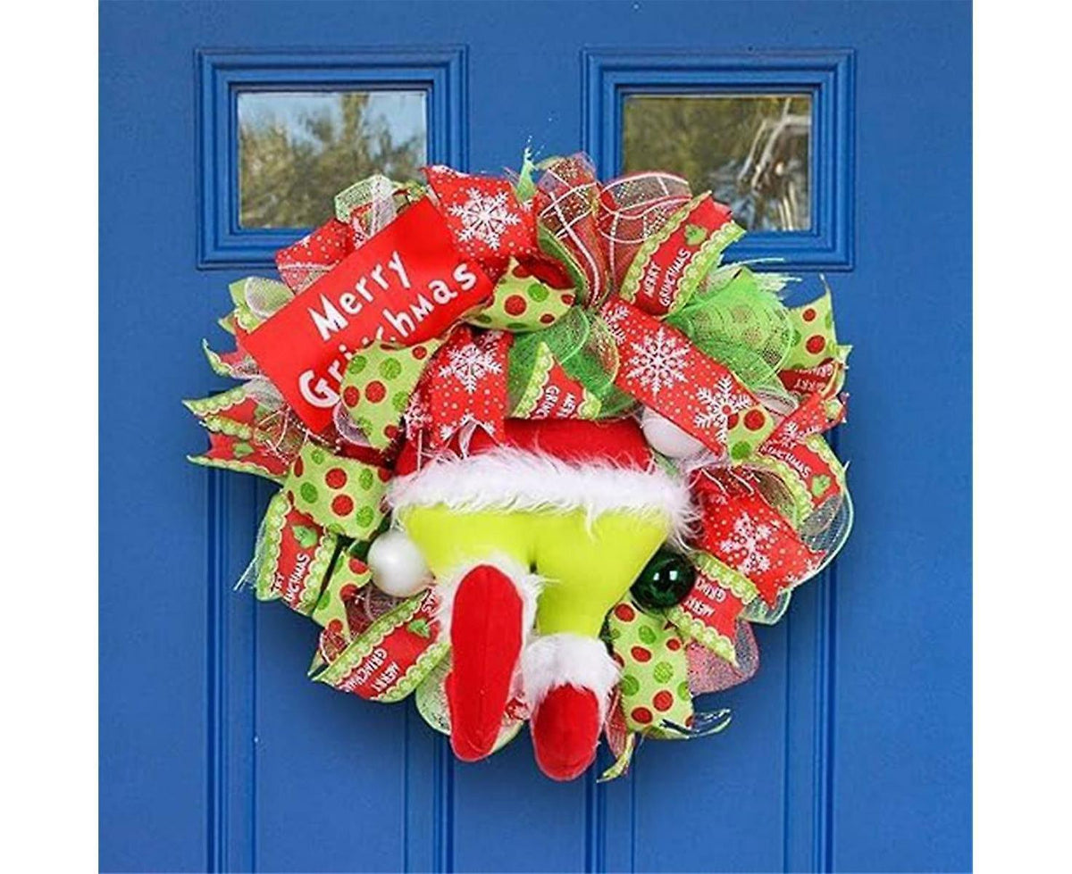 Christmas Wreath,artificial Christmas Wreath, Christmas Front Door Wreath, Outdoor Christmas Wreath