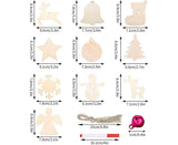 Wooden Christmas Decoration, 100pcs Wooden Christmas Tree Decoration,Christmas Decoration For Babies
