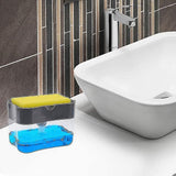 Soap Dispenser Set, Sink Organizer, Pump Soap Dispenser With Sponge Holder, Detergent Dispenser, Kitchen Utensil Holder For The Kitchen