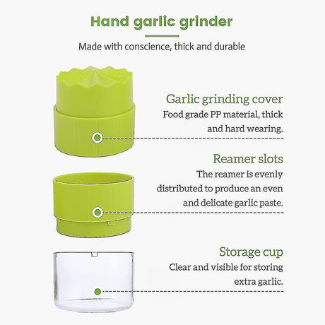 Manual Garlic Crusher, Garlic Twist Crusher Press, Plastic Garlic Press, Crusher Garlic, Practical Kitchen Tool