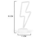 Led Lightning Bolt Neon Light Signs, Warm White Lightning Bolt Shape babies babies Night Light Wall Sign Light Battery Operated