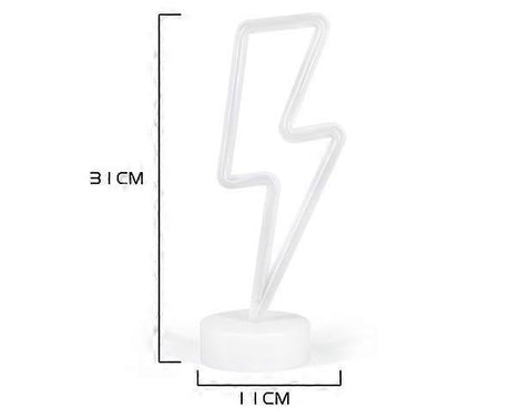 Led Lightning Bolt Neon Light Signs, Warm White Lightning Bolt Shape babies babies Night Light Wall Sign Light Battery Operated
