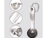 6Pcs Stainless Steel Measuring Spoons Set Measure Baking Coffee Kitchen Tool