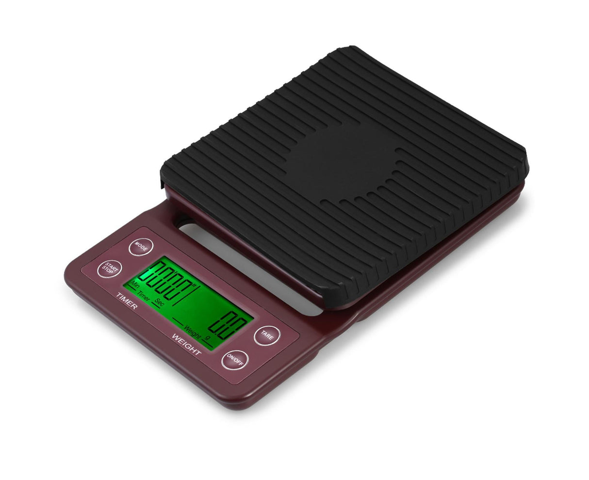 Digital Kitchen Scale Food Scale Coffee Scale with Timer and Tare 3kg/0.1g Accurate Electric Kitchen Scale with Large LCD 5 Units