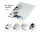 5KG/1G Accurate Touch Screen LCD Backlight Digital Kitchen Food Scale G/LB/OZ Electronic Weight Balance for Baking Cooking Tare Function - White Variant Size Value white