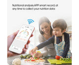 Food Nutrition Scale Food Kitchen Scale BT Digital Kitchen Scale with Nutritional Calculator and Timer 3kg/0.1g Touch Control 5 Units USB