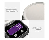 WeiHeng 1g to 5kg Kitchen Food Scale with Weighing Bowl Variant Size Value 1g to 5kg