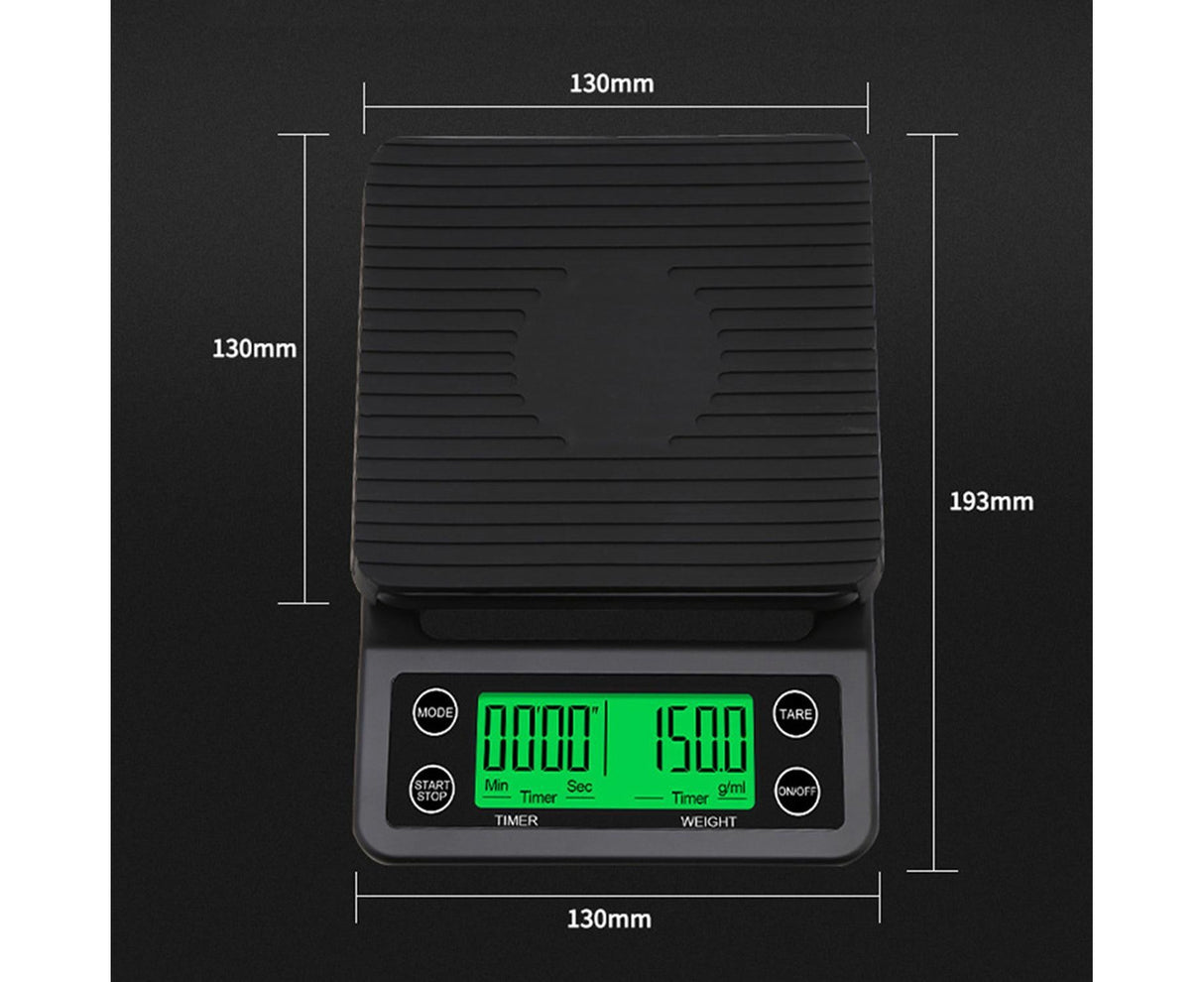 Accurate Electric Kitchen Scale,Coffee Scale with Timer High-precision Kitchen Scale Mini Electronic Platform Scale Food Weighing Scale
