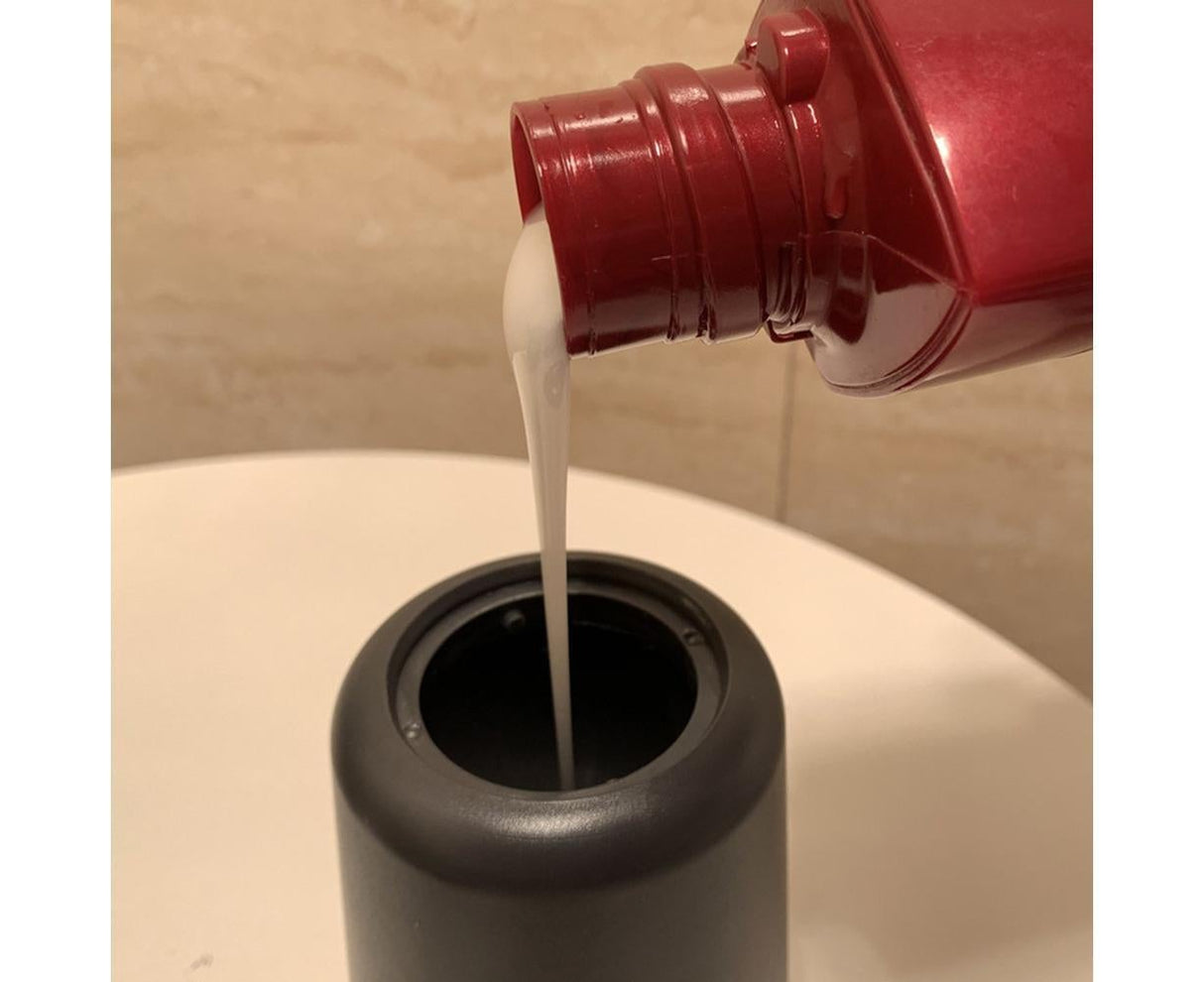 Bathroom Kitchen Lotion Shampoo Liquid Soap Dispenser Plastic Storage Bottle-Black