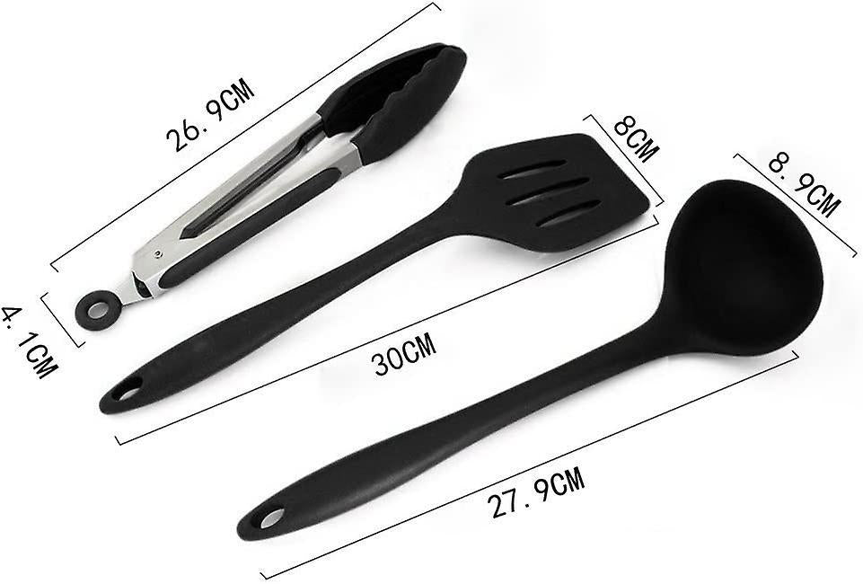 Kitchen Utensils Silicone Set, Bpa-free Silicone Kitchen Utensil Set, Dishwasher secure, Non-stick