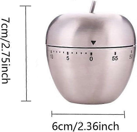 Mechanical Kitchen Timer Kitchen Timer 60 Minute Countdown Apple Shape Multifunction Kitchen Timer
