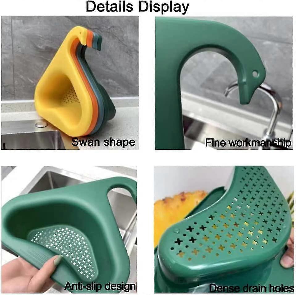 Multifunctional Kitchen Triangle Sink (Yellow)