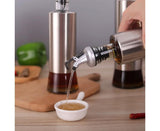 200/350/500ml Stainless Steel Oil Vinegar Bottle Dispenser Cruet Kitchen Gadget-200ML